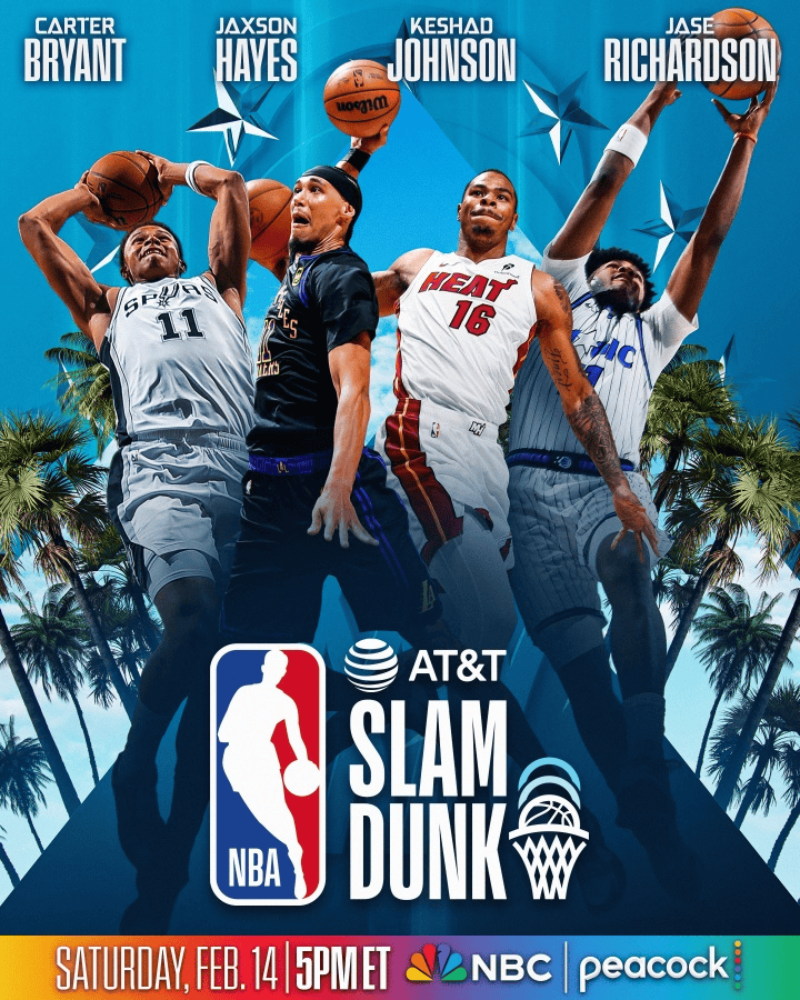 全明星扣篮大赛名单：扣篮王之子领衔 凯沙-约翰逊参赛